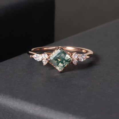 cluster engagement ring