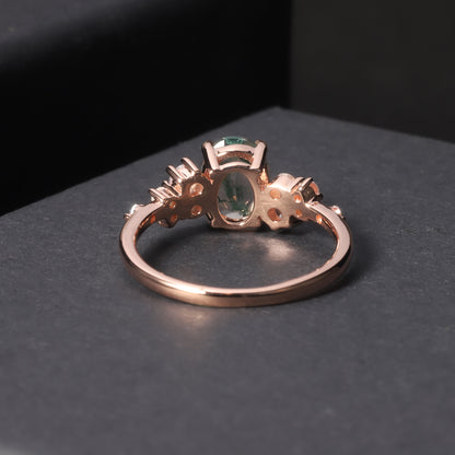 gemstone cluster ring