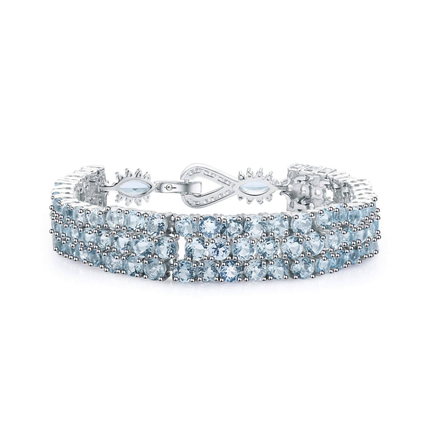 Sky Blue Topaz Tennis Bracelet