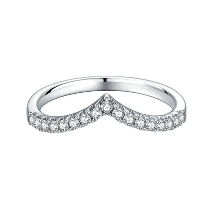 Choosen Jewelry: Moissanite Engagement Ring in 925 Sterling Silver