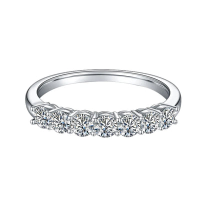 Classic 0.7Ct Moissanite Eternity Band Ring | Choosen Jewelry 925 Sterling Silver