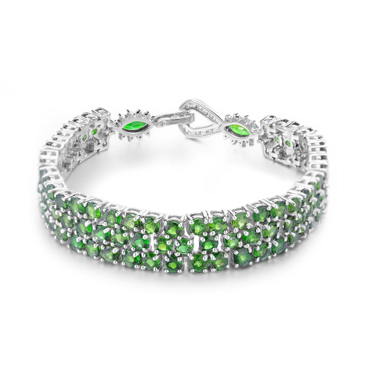 Chrome Diopside Tennis Bracelet