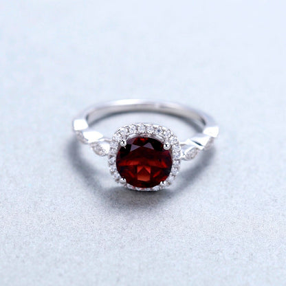 Natural Garnet Ring