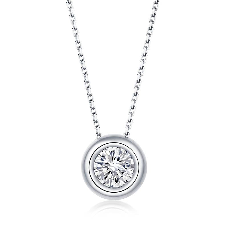 Moissanite Solitaire Necklace