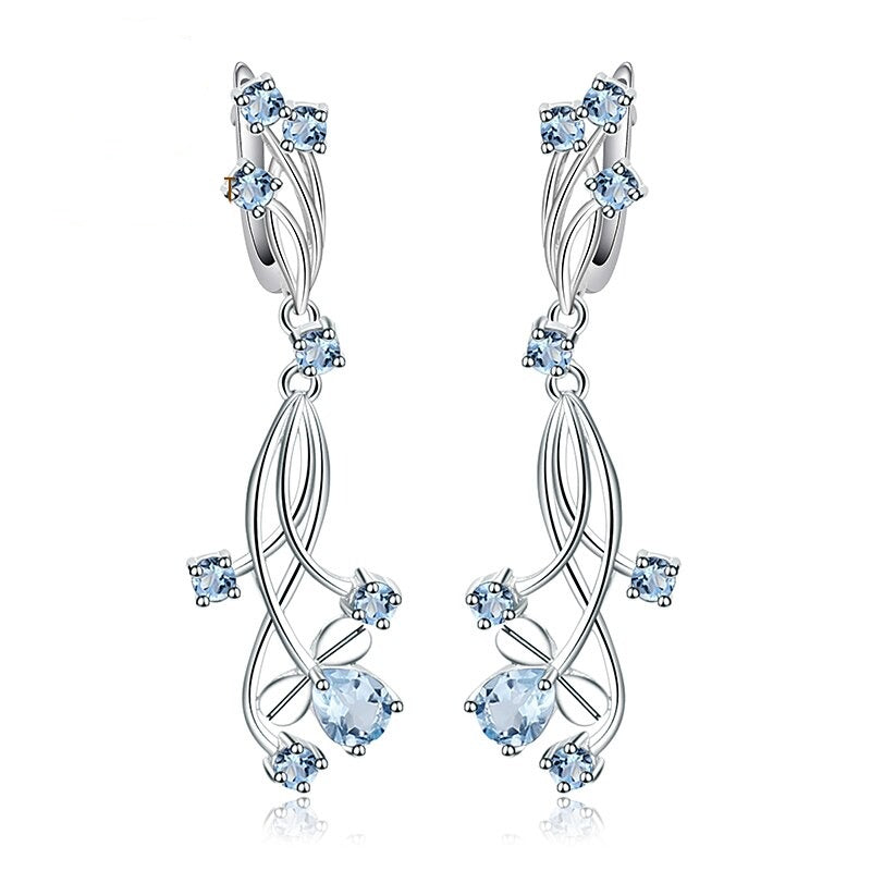 Sky Blue Topaz Earrings