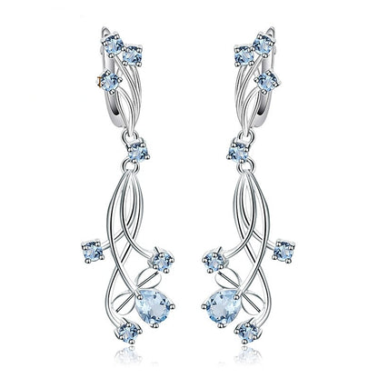 Sky Blue Topaz Earrings