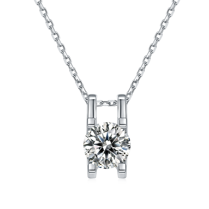 moissanite solitaire necklace