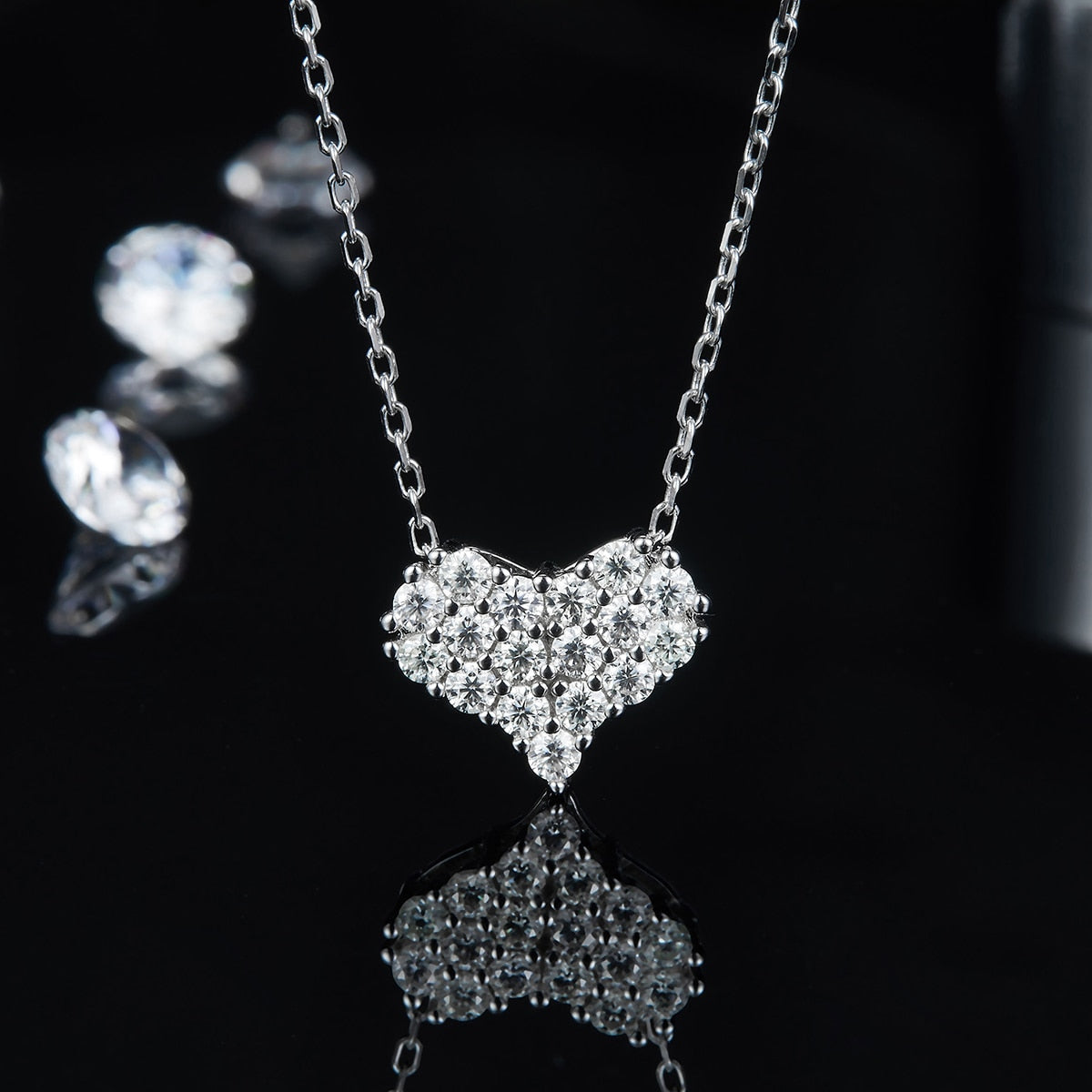 moissanite necklace for women