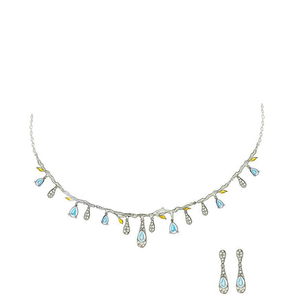 This stunning Drop Necklace is the perfect accessory to treat yourself or someone special