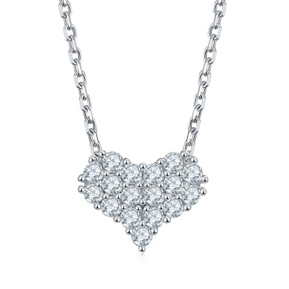 Heart Shaped Moissanite Necklace