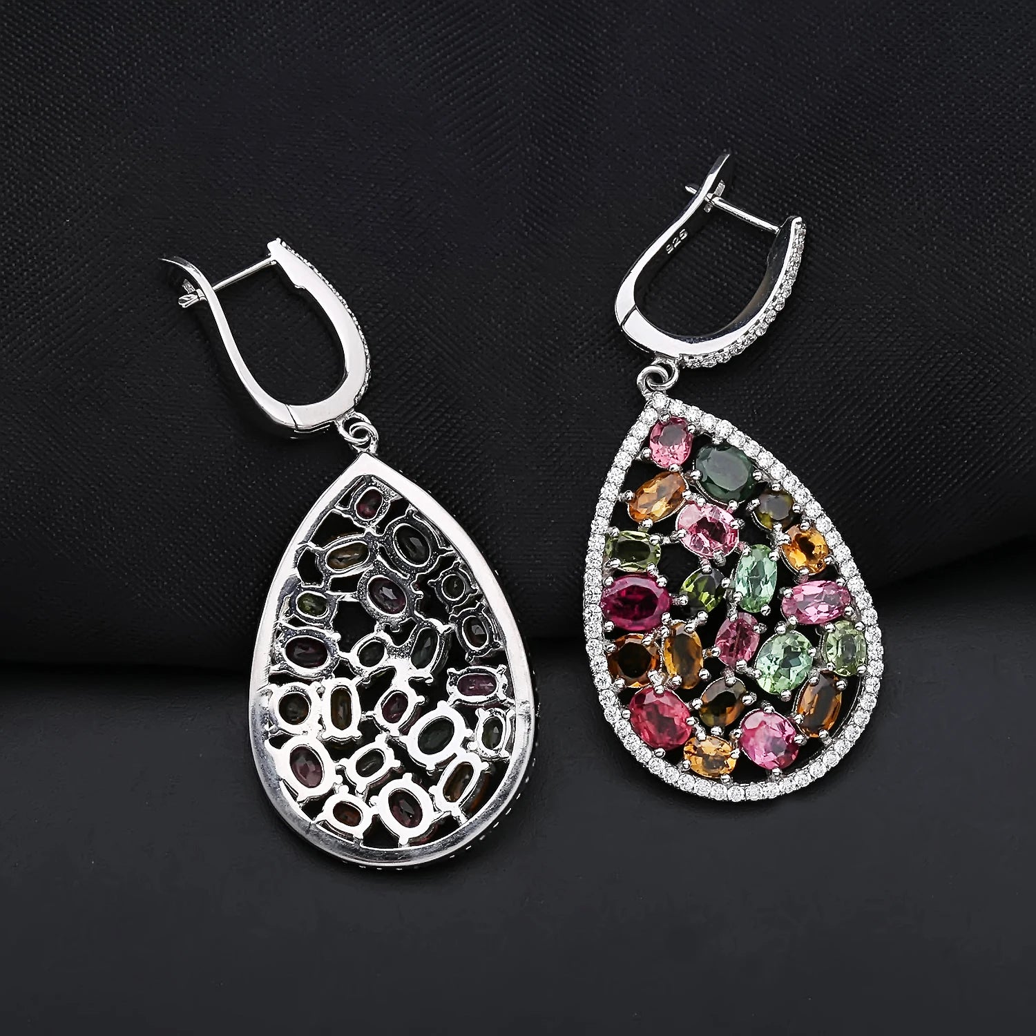 Sterling Silver Tourmaline Jewelry Set - Choosen Jewelry Wedding Collection