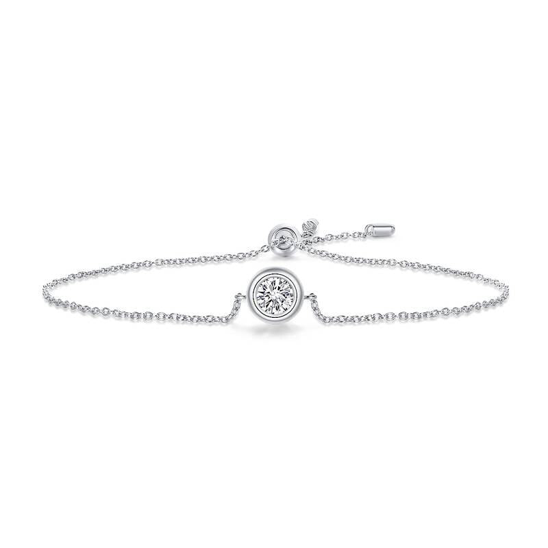 Moissanite Solitaire Bracelet