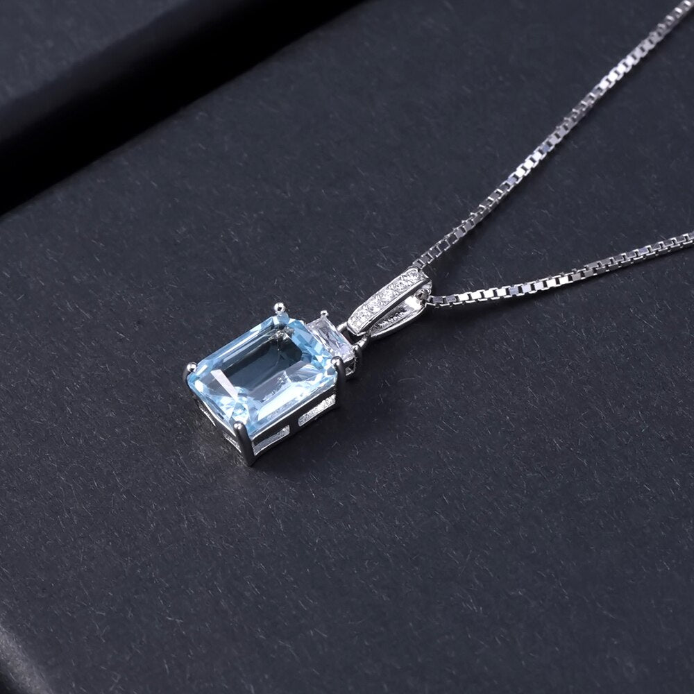 blue topaz necklace