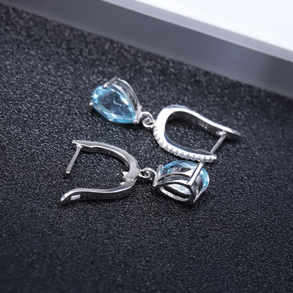 Sky Blue Topaz Earrings