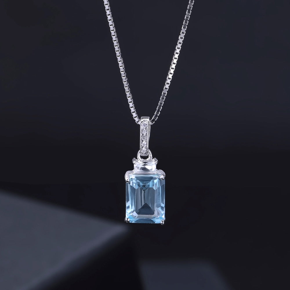 blue topaz necklace