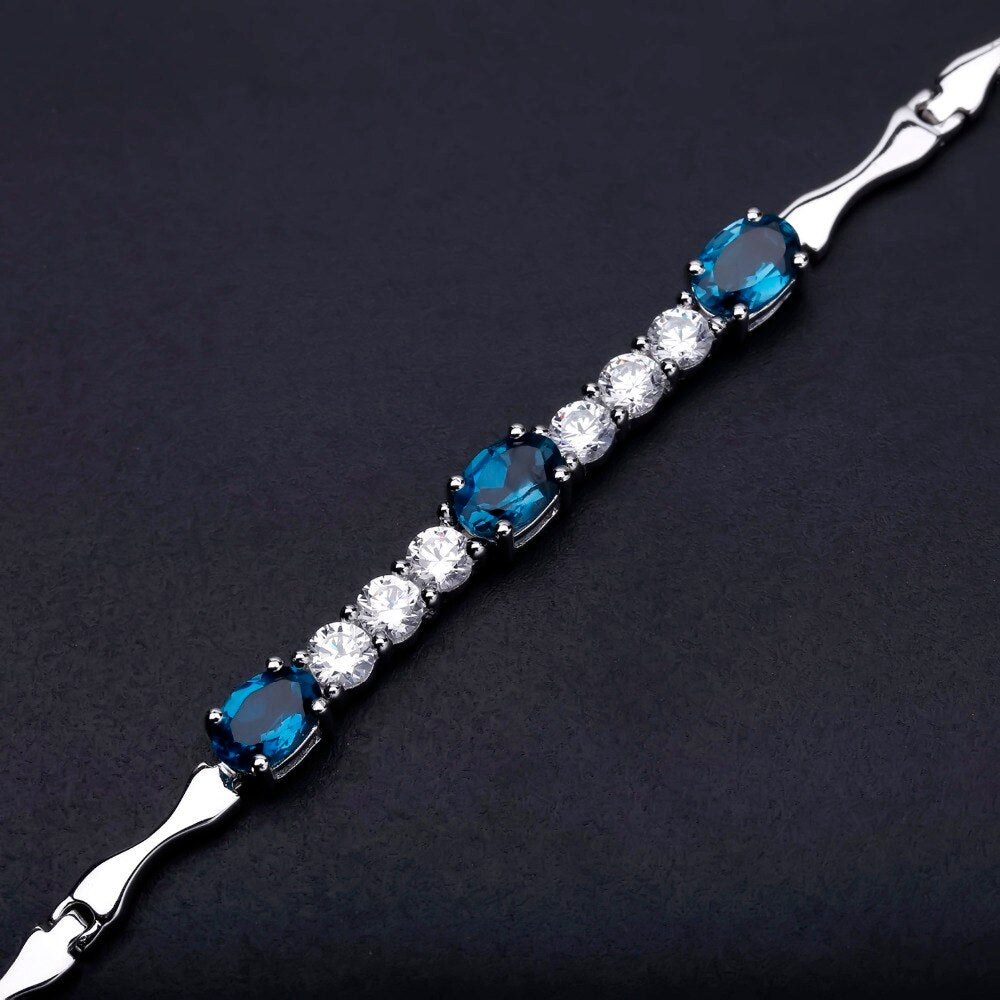 blue stone bracelet