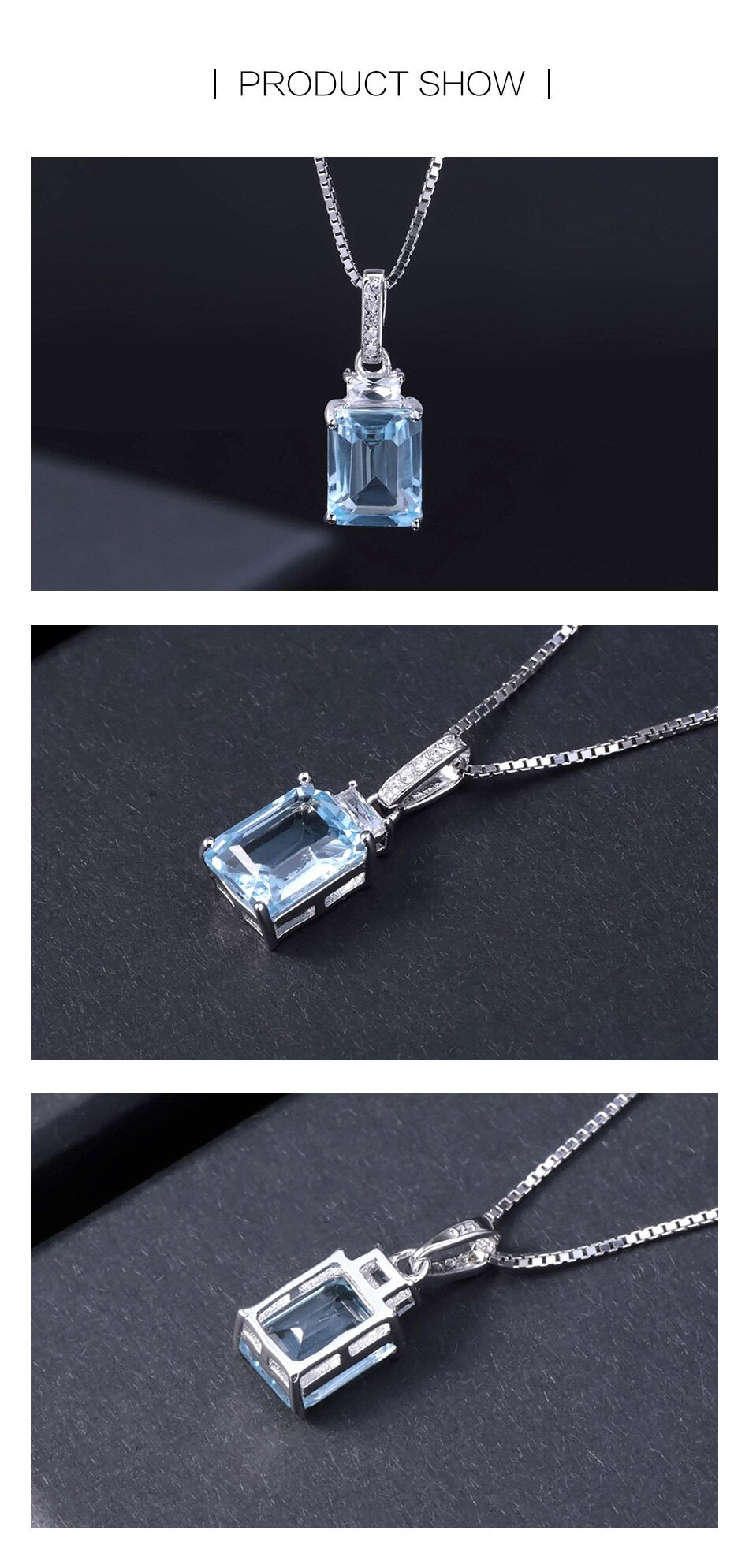 blue topaz necklaces