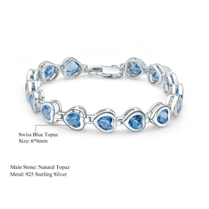 Swiss Blue Topaz Bracelet