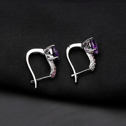 Amethyst Sterling Silver Jewelry Set - Choosen Jewelry Wedding Collection