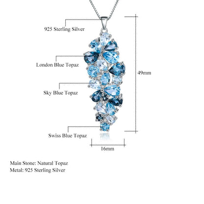 Swiss Blue Topaz Necklace