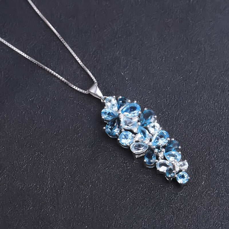 Sky Blue Topaz Necklace