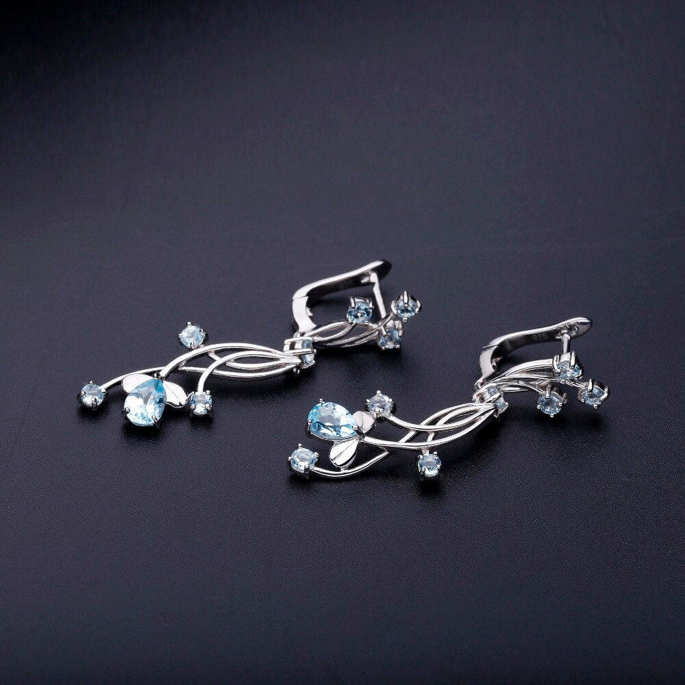 Sky Blue Topaz Earrings