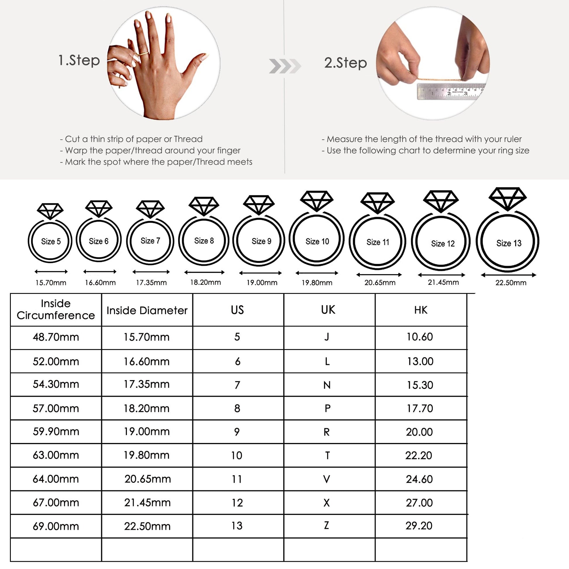 Ring Size Chart