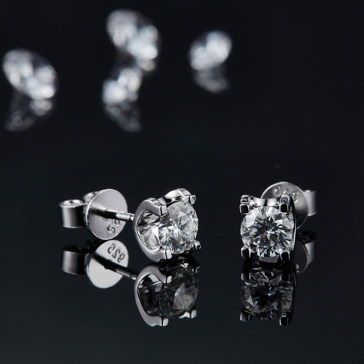 Moissanite Stud Earrings