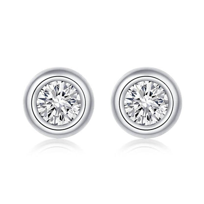 Bezel Set Moissanite