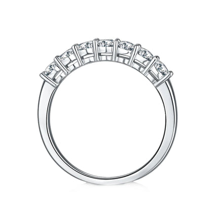 Classic 0.7Ct Moissanite Eternity Band Ring | Choosen Jewelry 925 Sterling Silver