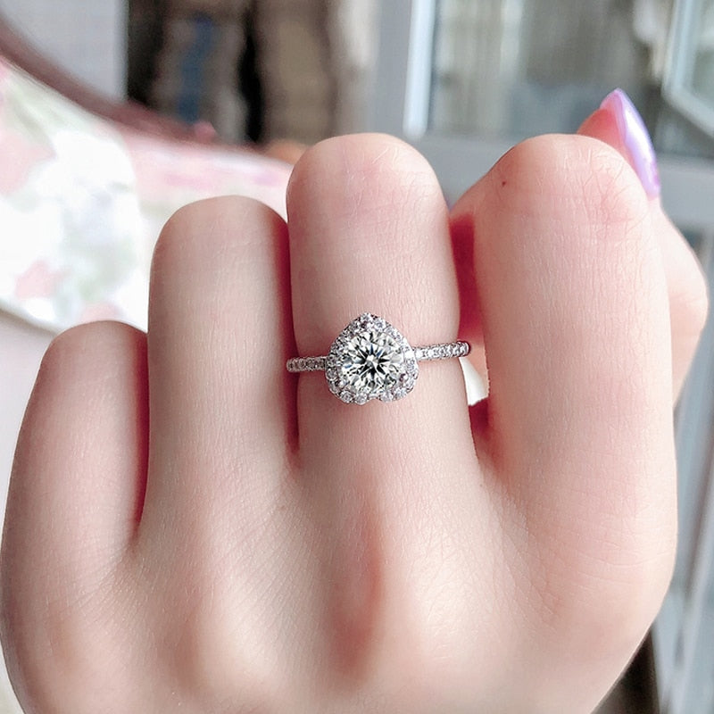 heart shaped engagement rings