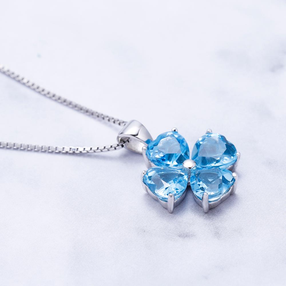 Swiss Blue Topaz Necklace