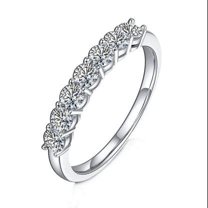 Classic 0.7Ct Moissanite Eternity Band Ring | Choosen Jewelry 925 Sterling Silver