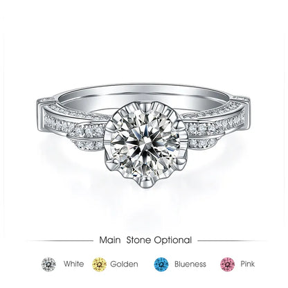 moissanite engagement ring