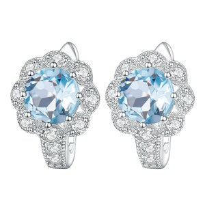 Sky Blue Topaz Earrings