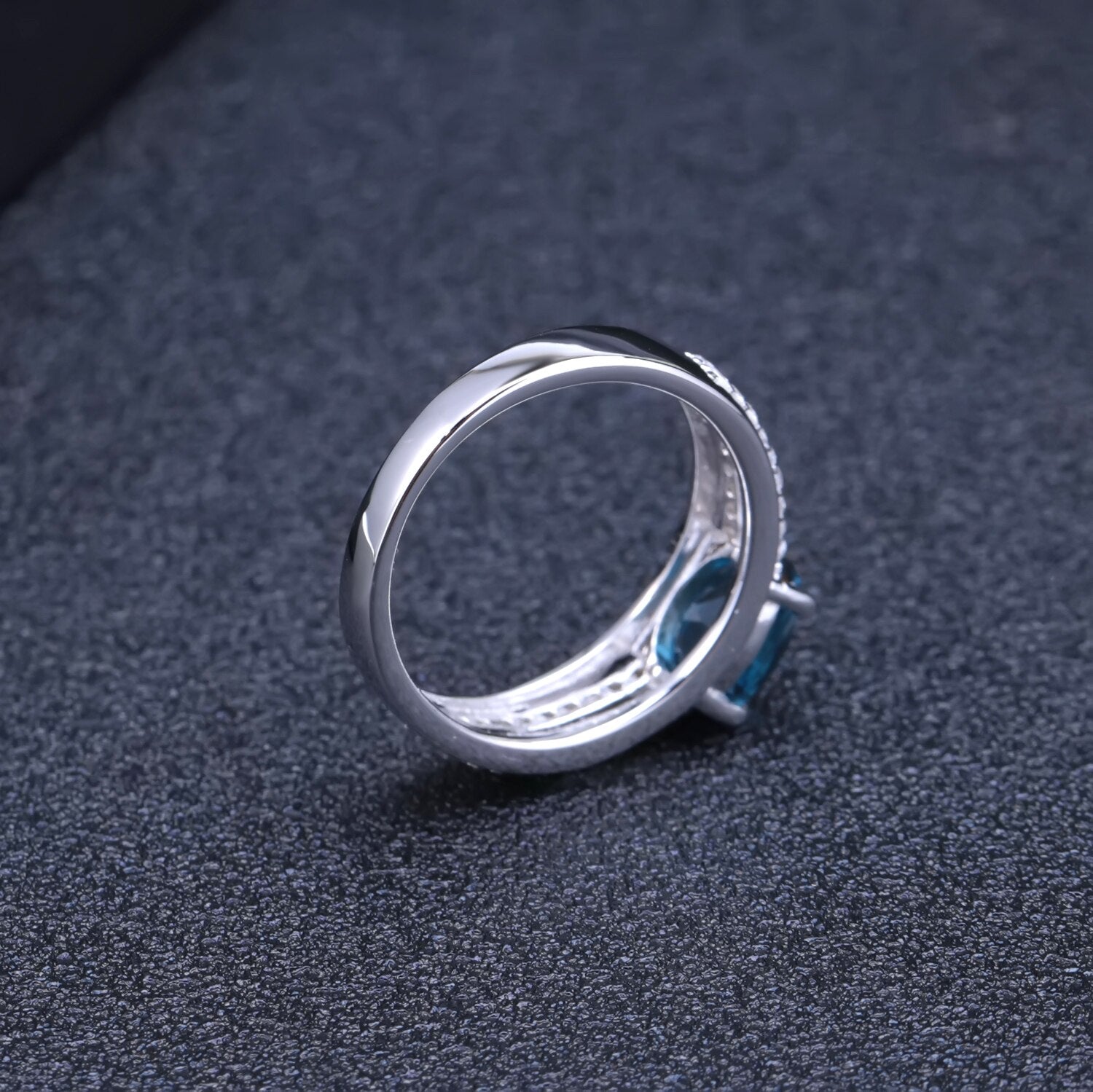 Silver London Blue Topaz Ring