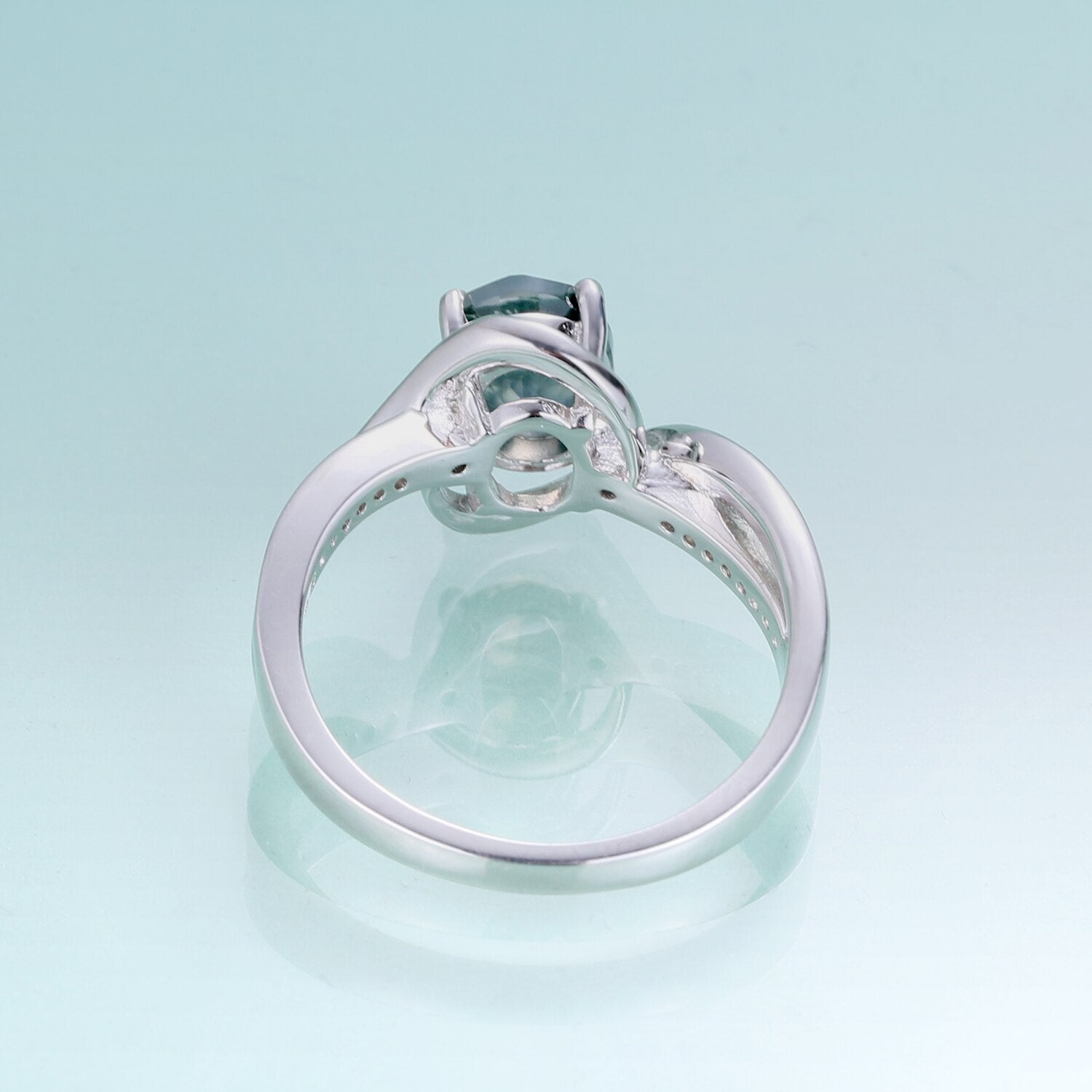 moss agate promise ring