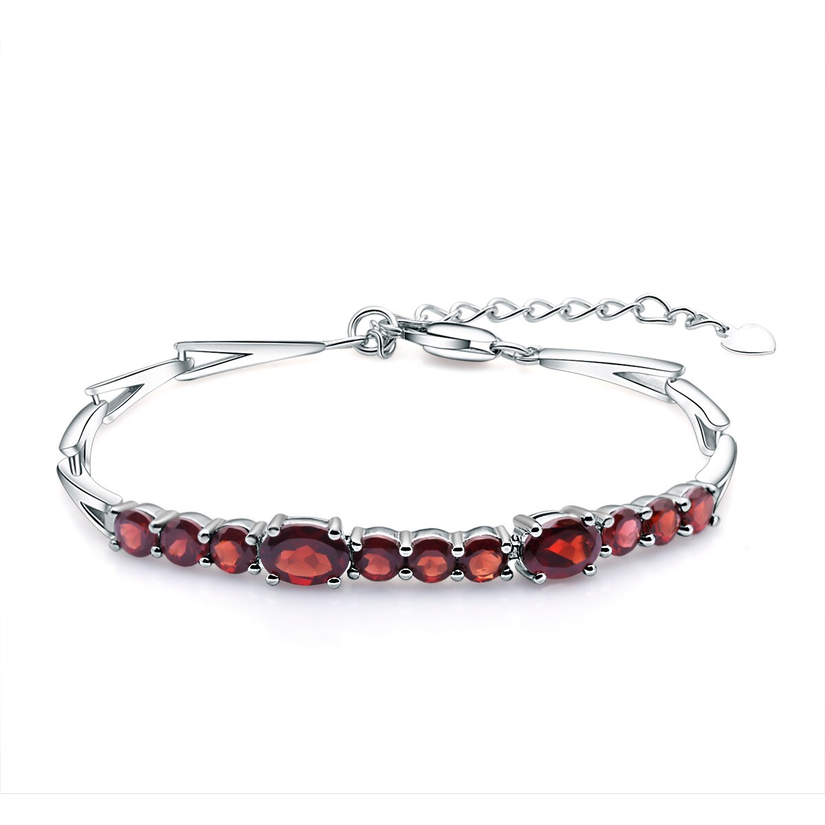 Garnet Adjustable Tennis Bracelet