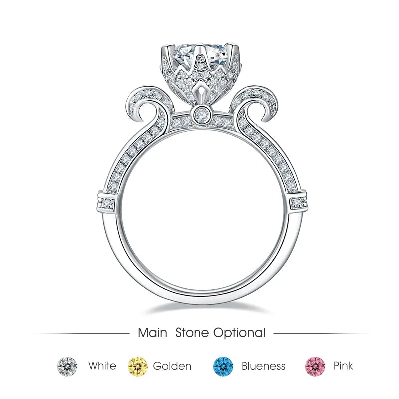 1 carat moissanite ring