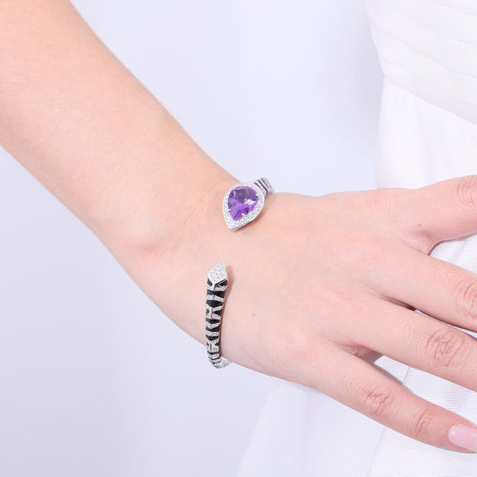 Amethyst Cuff Bracelet