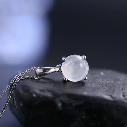 June Birthstone Moonstone Pendant Necklace | 925 Sterling Silver | Choosen Jewelry