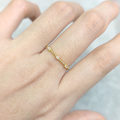 Choosen Jewelry: Minimalist 14K Gold Moissanite Wedding Band in Sterling Silver