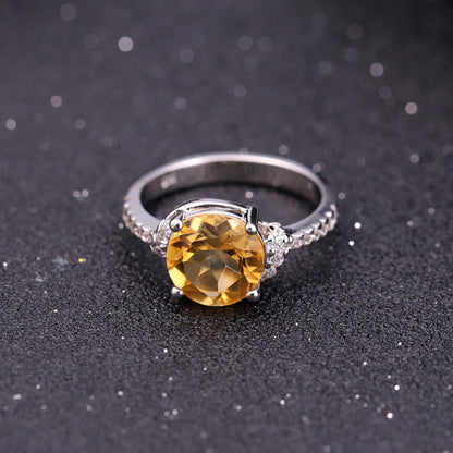 citrine engagement ring