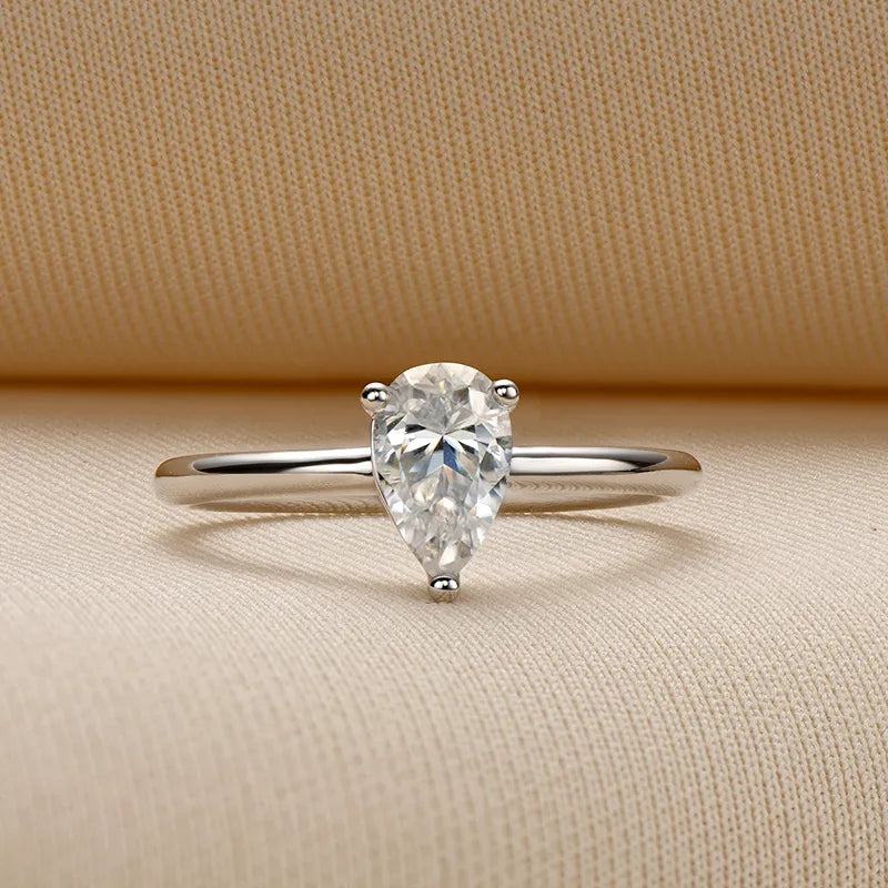 Moissanite Solitaire Engagement Rings