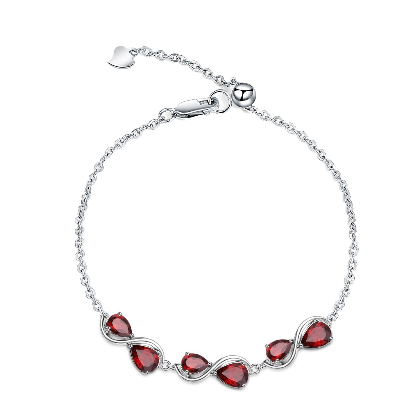 Garnet İnfinity Bracelet