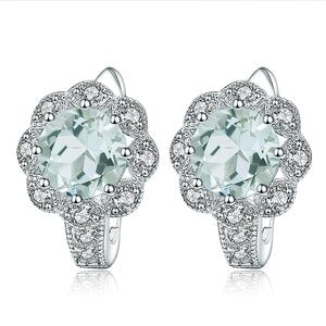 Green Amethyst Earrings