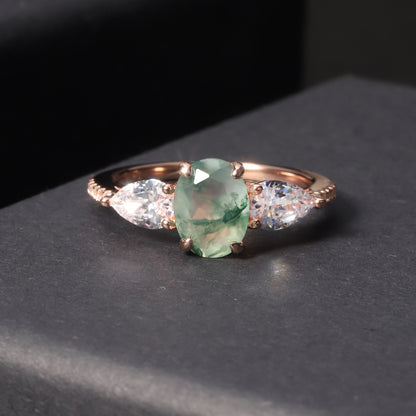 Nature inspired engagement rings