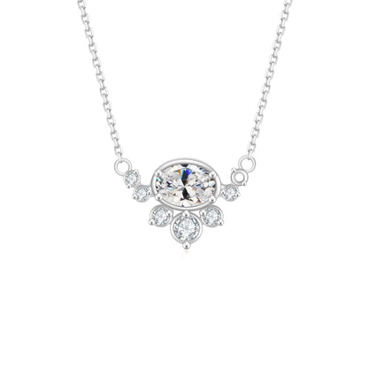 Silver Moissanite Necklace