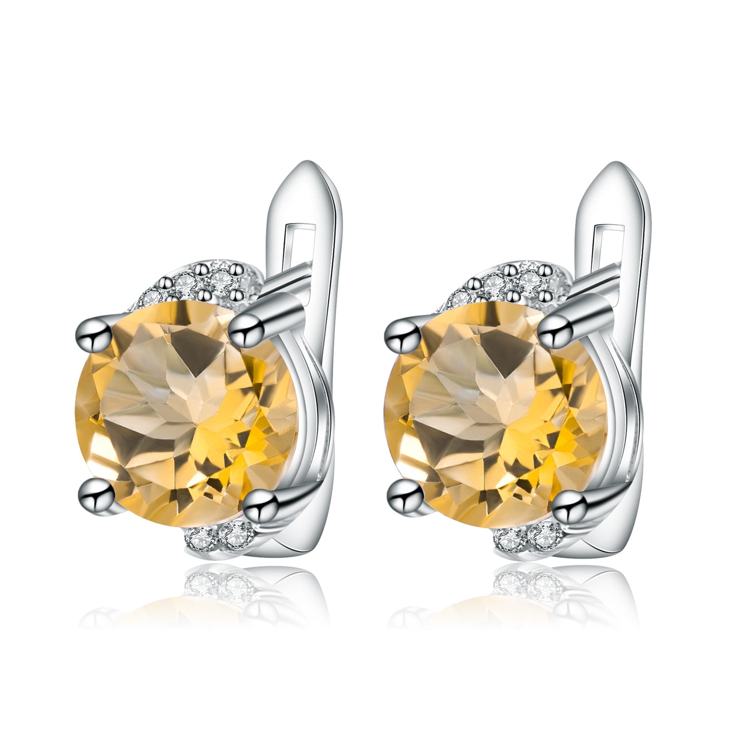 Citrine Lever Back Earrings