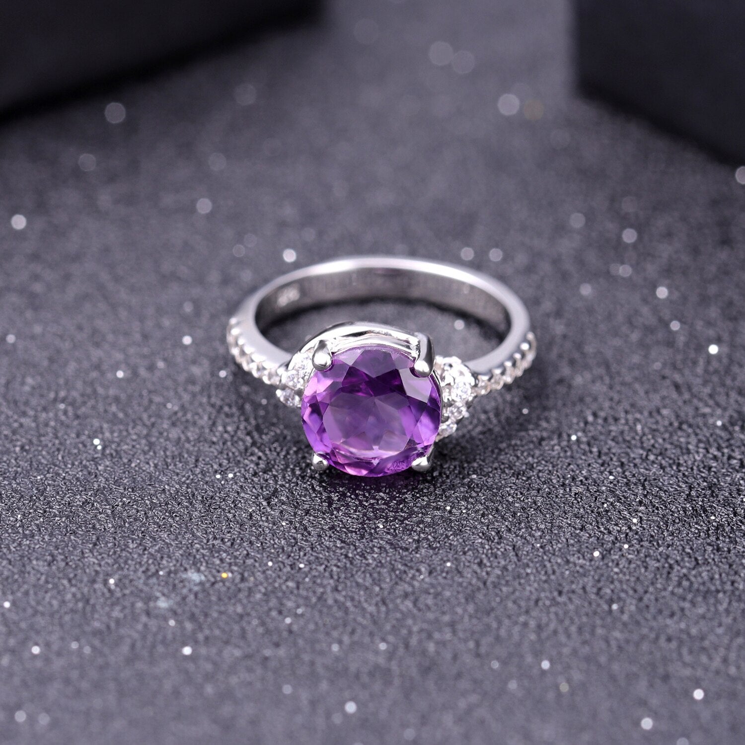 amethyst engagement ring 